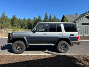 This Land Cruiser 70 4 Door is for sale in the US
